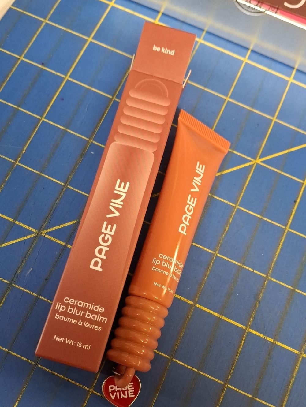 Page Vine Ceramide Lip Blur Balm 15ml tube New in Box - 03 be kind